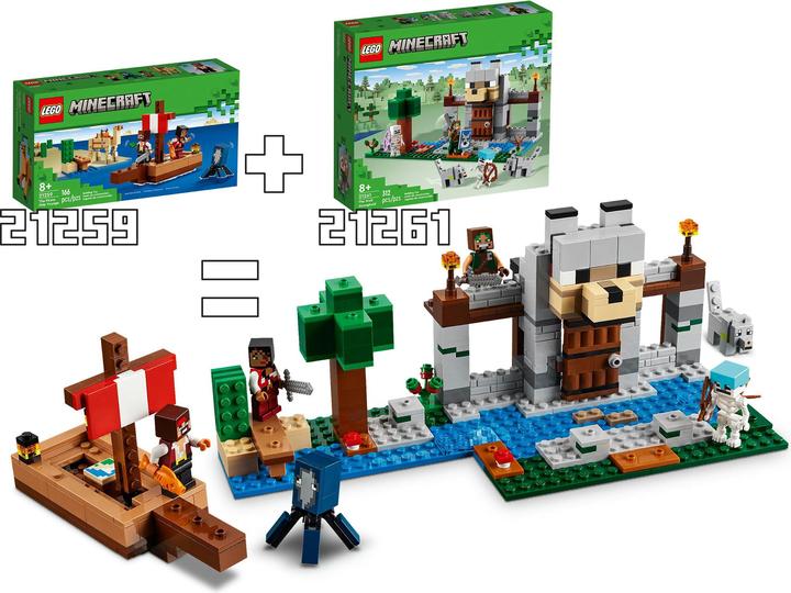 Produktbild LEGO Die Piratenschiffreise (21259, LEGO Minecraft)