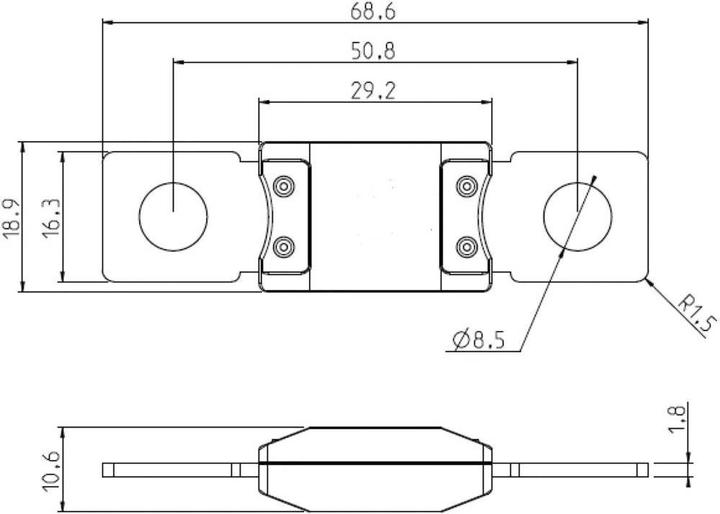 Immagine prodotto MTA 341320 Fusibile ad alte prestazioni 200 A 32 V 1 pz. (200 A)