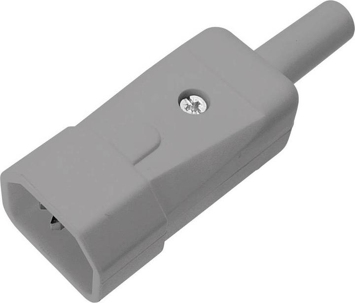Actual product image Kaiser 249/sw IEC connector 249 plug, straight Total number of poles: 2 + P