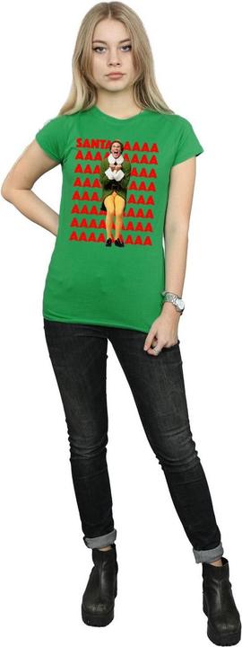 Immagine prodotto Elf Buddy Santa Scream Maglietta Donna (XL)