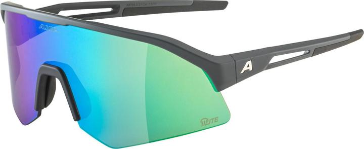 Immagine prodotto ALPINA SPORTS Sonic Hr Q-Lite (Grigio notte opaco, Verde Specchio)