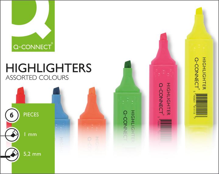 Immagine prodotto Q-Connect Evidenziatore Economia (Multicolore, 1 mm, 1 x)