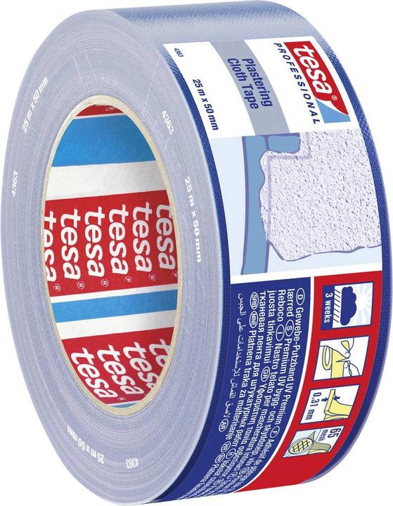 Produktbild tesa ® Putzband UV Gewebe 25m:50mm (50 mm)