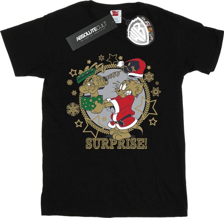 Immagine prodotto Tom & Jerry Christmas Surprise Maglietta Ragazze (140, 146)