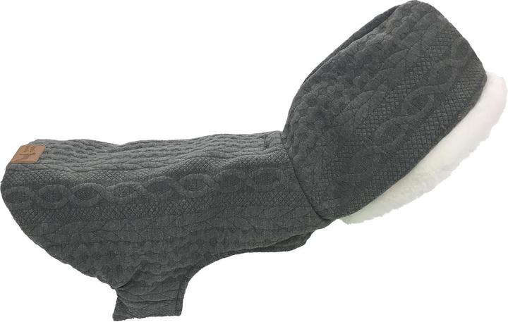 Produktbild TrendLine Hundehoodie Finna, L, grau (L, Hundemantel)