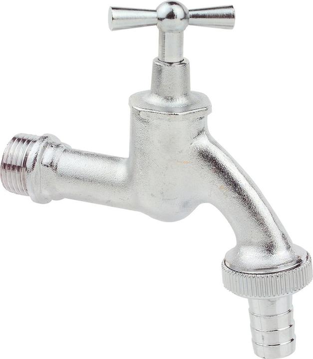 Produktbild Kirchhoff MS Auslaufventil Knebelgriff, Chrom matt, 1/2AG x 3/4AG x 1/2T (4 mm)
