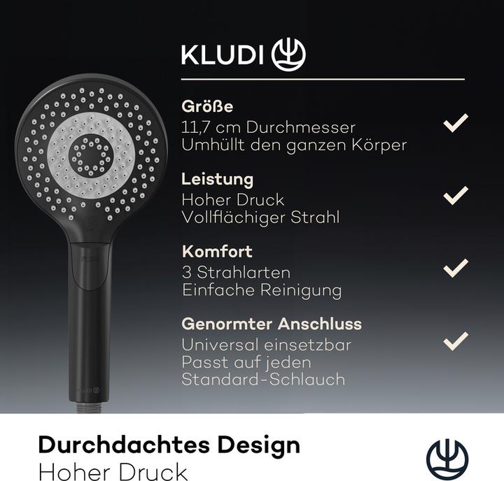 Produktbild Kludi X3 Duschkopf (3 Strahlarten, 15 l/min)