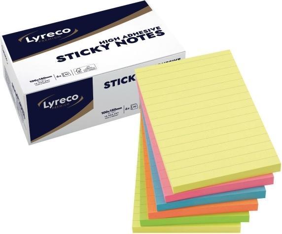 Immagine prodotto Global Notes Sticky Notes Premium Summer, linjeret, 100x150 mm - (6 pz.) (100 x 150 mm)