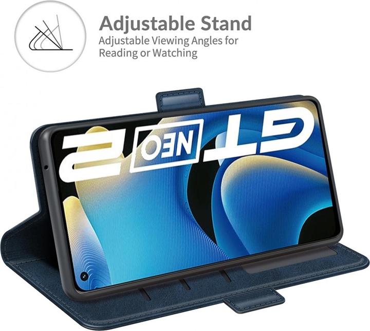 Productafbeelding Screenguard Realme GT Neo2 CardLounge Lederen Hoesje (Realme GT Neo 2)