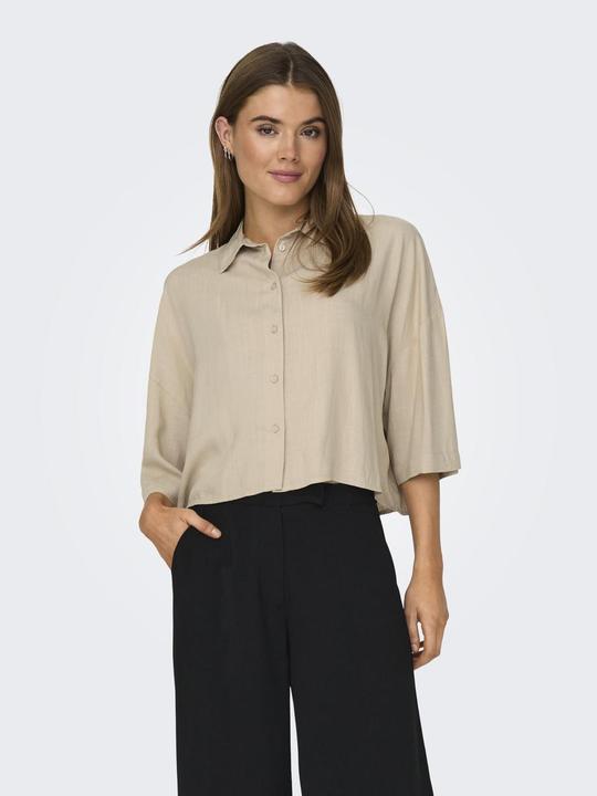 Image du produit Only Coupe normale Col chemise Épaule basse Chemise (L)