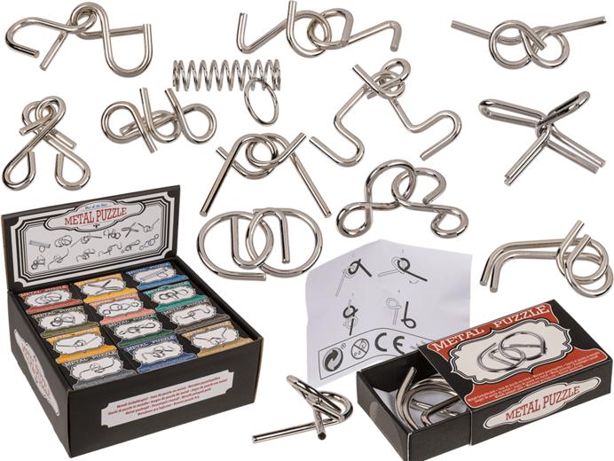 Actual product image Out of the blue Metal puzzle 12 assorted.