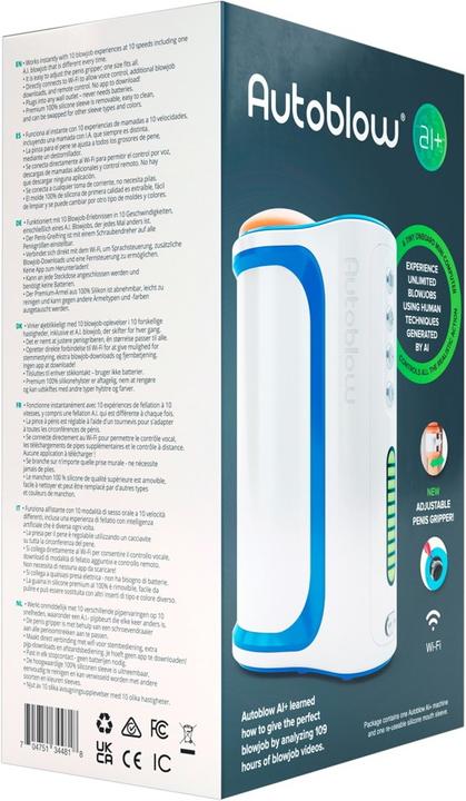 Actual product image Autoblow AI+ UK Plug Version