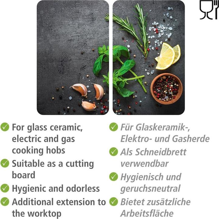 Actual product image Wenko Glass cover plates herbs