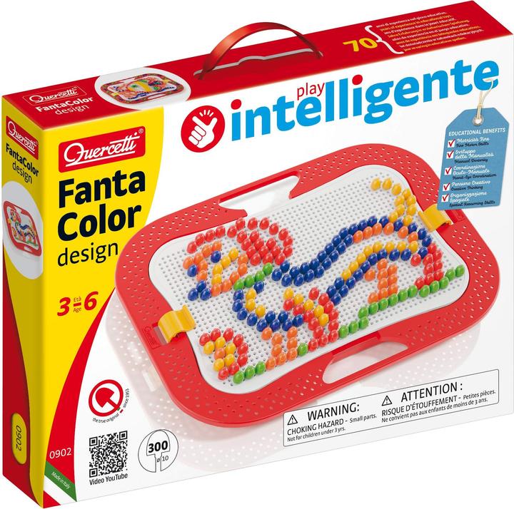 Actual product image Quercetti Peg Mosaic FantaColor Design (300 pcs)