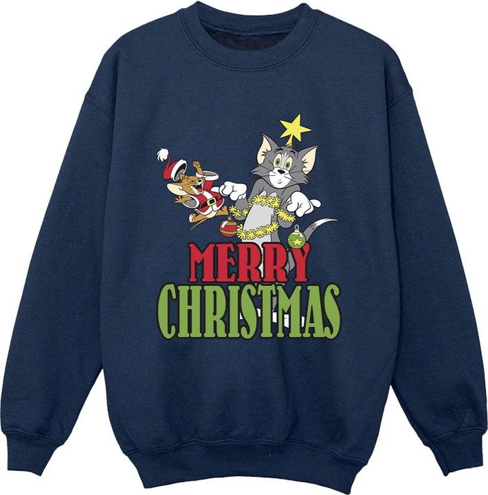 Tom & Jerry Merry Christmas Baubles Sweatshirt Jungen
