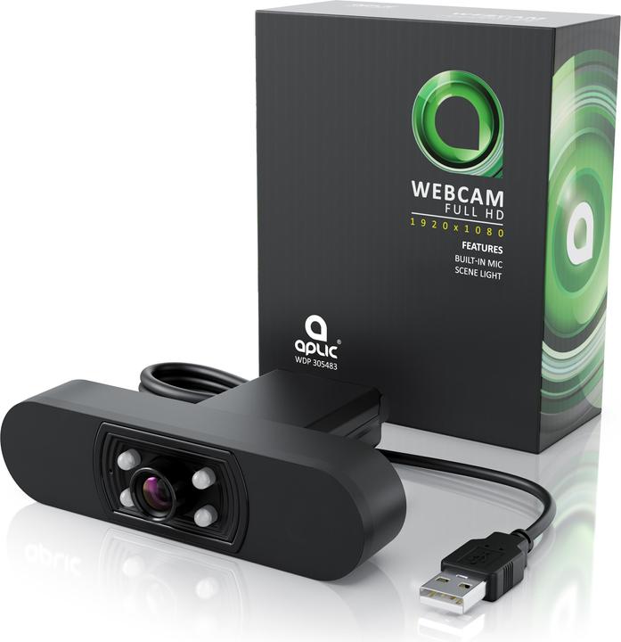 Actual product image Aplic FHD webcam, light correction, 1920x1080P @ 30Hz, 4 auxiliary lights, scene light, microphone (2.07 Mpx)