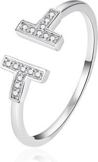 Agato - Fashionable open ring made of silver AGT-R13W42 - Circuit: 52 mm (52)