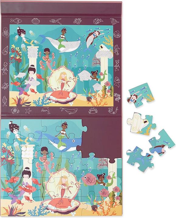 Actual product image Scratch Mermaids Magnetic Discovery Puzzle (30 pieces)