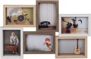 Ootb Holz-Bilderrahmen, Nature Style, ca. 50 x 32 cm (15 x 10 cm, 10 x 15 cm)