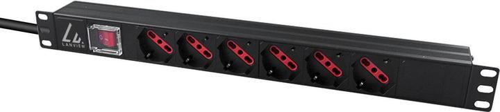 Produktbild Lanview 1U 19 inch 6 port Type F/J