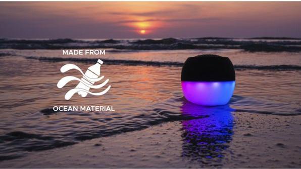 Actual product image Boompods Tide Round Speaker Soundflare Black (5 h, Rechargeable battery operated)