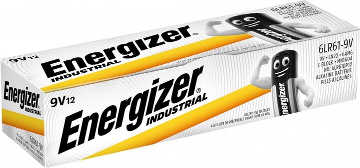 Energizer Industrial (12 Stk., 9V Block, 600 mAh)