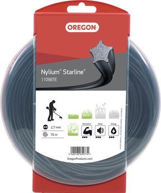 Image du produit Oregon Fil Nylium Starline 2.7 mm x 70 m (Herbicide, Pièces de rechange pour machines de jardinage)