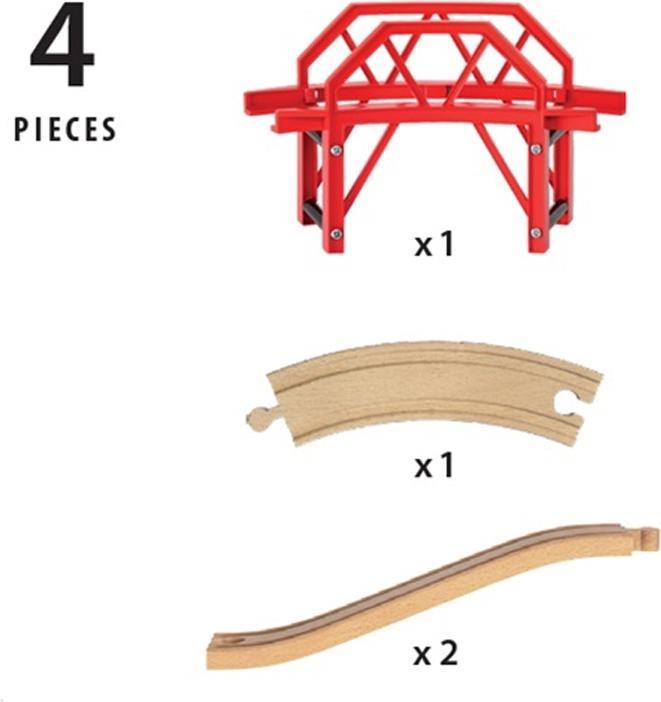 Actual product image Brio Railway bridge with ramps