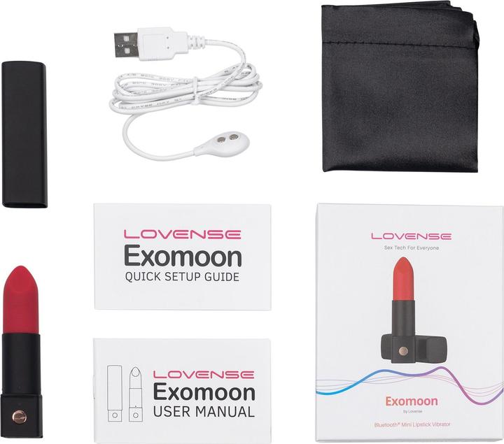 Image du produit Lovense Vibromasseur Exomoon en rouge à lèvres