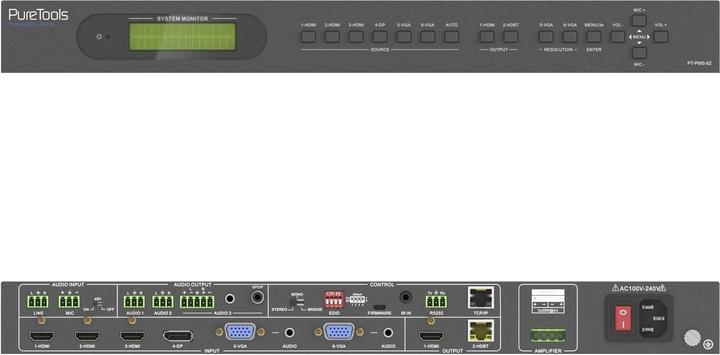 Produktbild Puretools Matrix Switcher PT-PMS-62 Multiformat HDBaseT