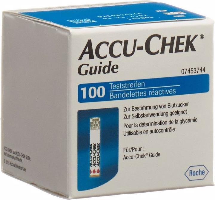 Image du produit Accu-Chek Bandelettes de test Guide (100) (Bandelette réactive)