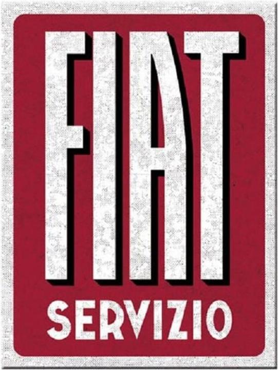 Actual product image Nostalgic-Art Merchandising Fiat Servizio magnetic clamp 1 piece, red/white (1 x)