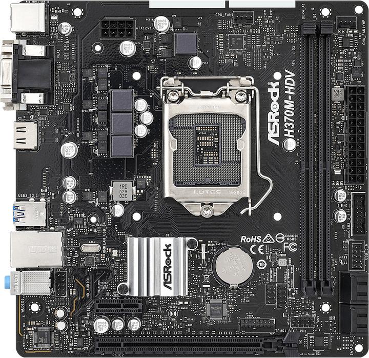 Image du produit AsRock H370M-HDV (LGA 1151, Intel H370, mATX)