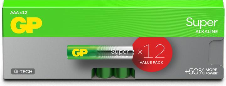 Immagine prodotto GP Batteries BATTERIE SUPER ALCALINE AAA 1.5V 12PCE (12 pz., AAA)