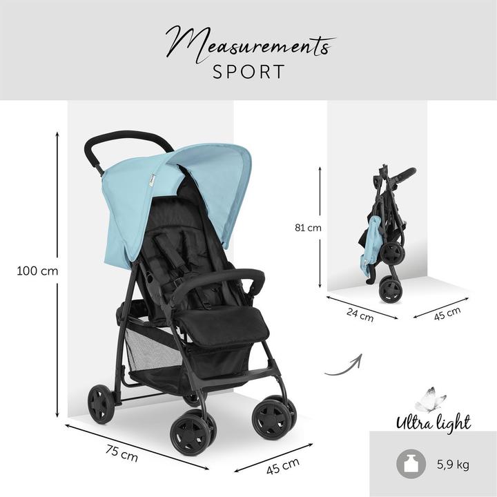 Produktbild Hauck Buggys & Sportwagen Buggy Sport inkl. Schutzpaket - Blue