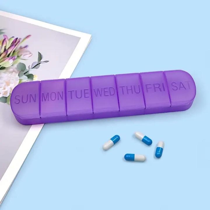 Immagine prodotto Cbx Tablettenbox 7 Tage, Pillendose für eine Woche mit grosser Kapazität, handliche Medikamentenbox