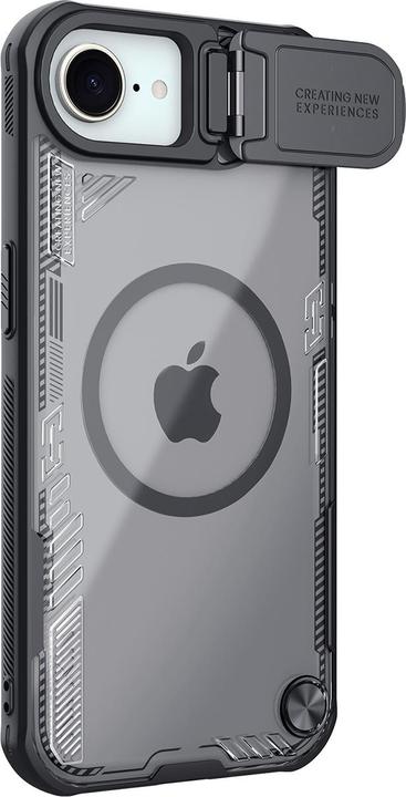 Produktbild Nillkin Iceblade Prop Magnetische Hülle mit Objektivabdeckung und Ständer für iPhone 16e - Schwarz (Apple iPhone 16e)