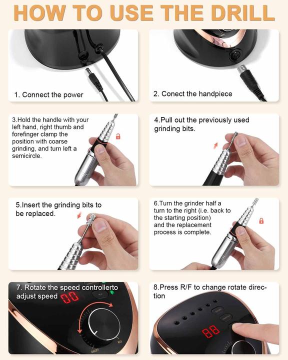 Image du produit Neflsi Elektrischer Nagelfräser