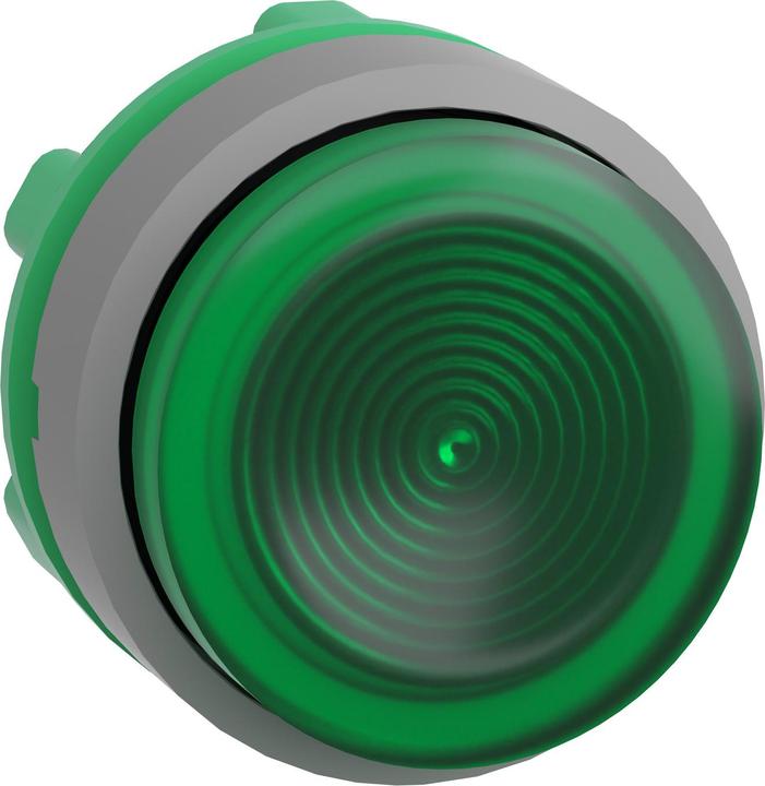 Actual product image Schneider Electric Illuminated pushbutton, front, grooved, ZB5AW133SC0