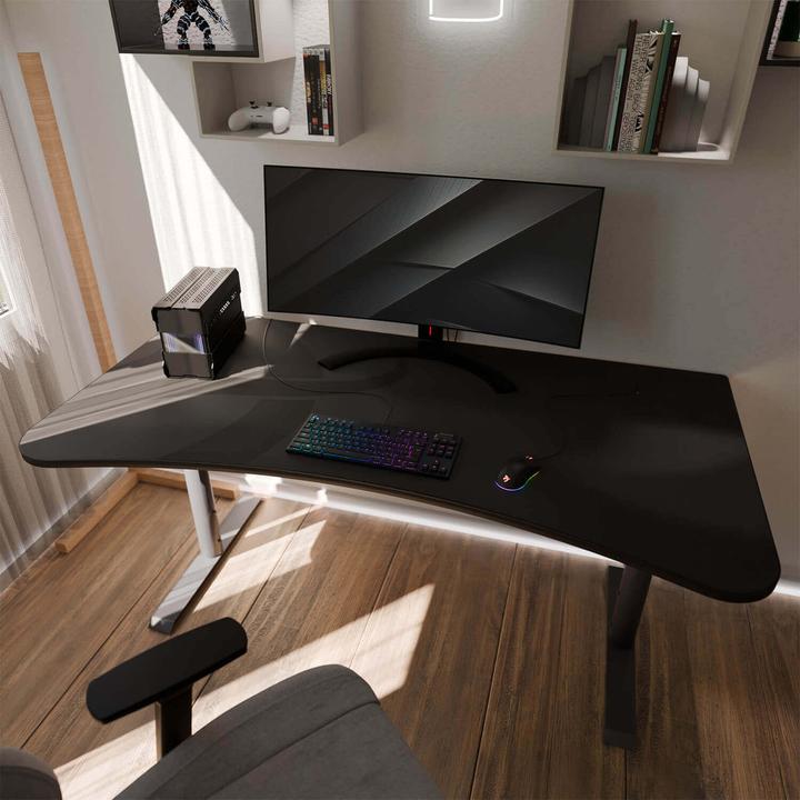 Actual product image Arozzi Arena - Bureau Gaming - Gunmetal - Gris Foncé