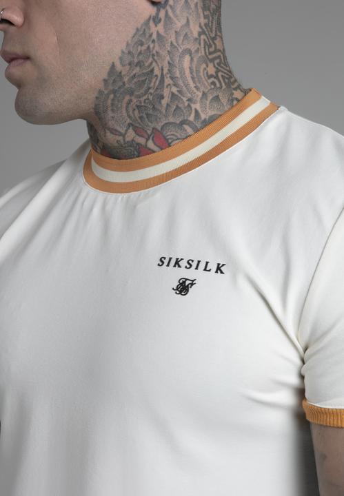 Actual product image Siksilk T-shirt Ringer T-shirt in ecru (L)