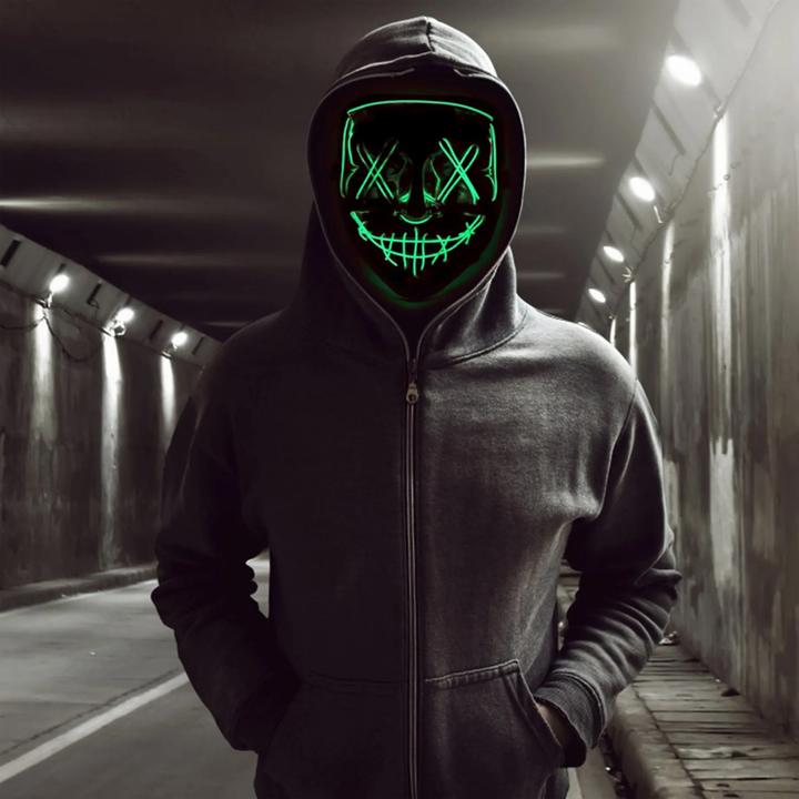 Produktbild Out of the blue LED Horror Maske Green