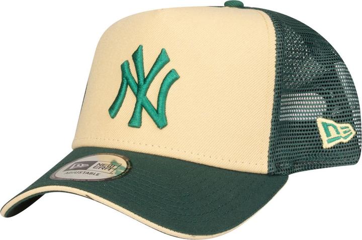 Produktbild New Era A-Frame Trucker Cap - New York Yankees beige emerald