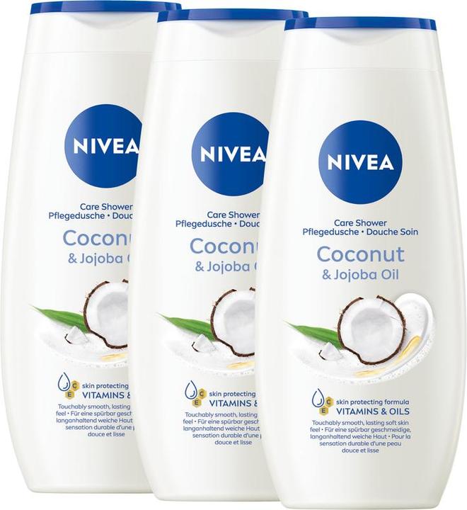 NIVEA Pflegedusche Cocnut & Jojoba Oil Trio (750 ml)