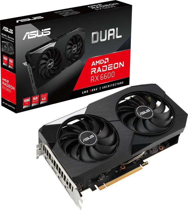 Actual product image ASUS Radeon RX 6600 Dual (8 GB)