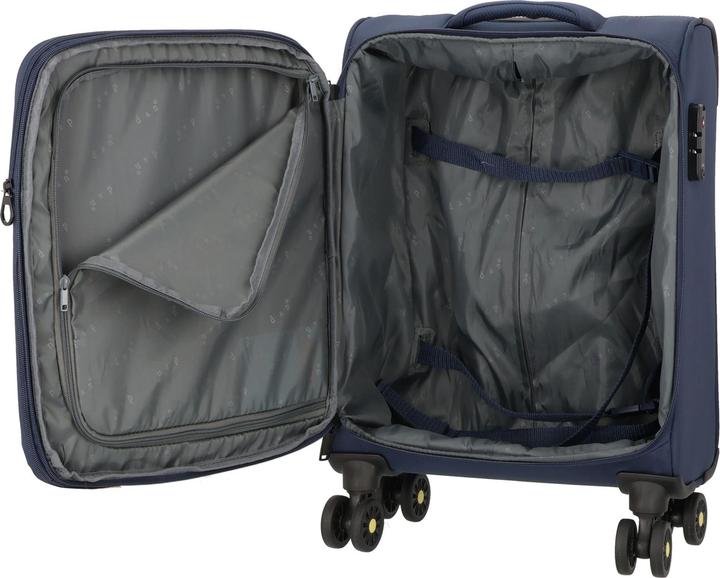 Image du produit D&N Travel Line 9704 4 roues trolley cabine S 55 cm avec soufflet extensible (38 l, Bagage à main (jusqu'à 50l))