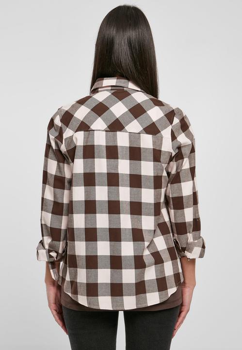 Produktbild Urban Classics Ladies Turnup Checked Flanell Shirt - 1180 (4XL)