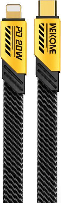 Actual product image Wekome WDC-191 Mecha series - USB-C to Lightning PD connection cable 20 W 1 m (Yellow) (1 m)