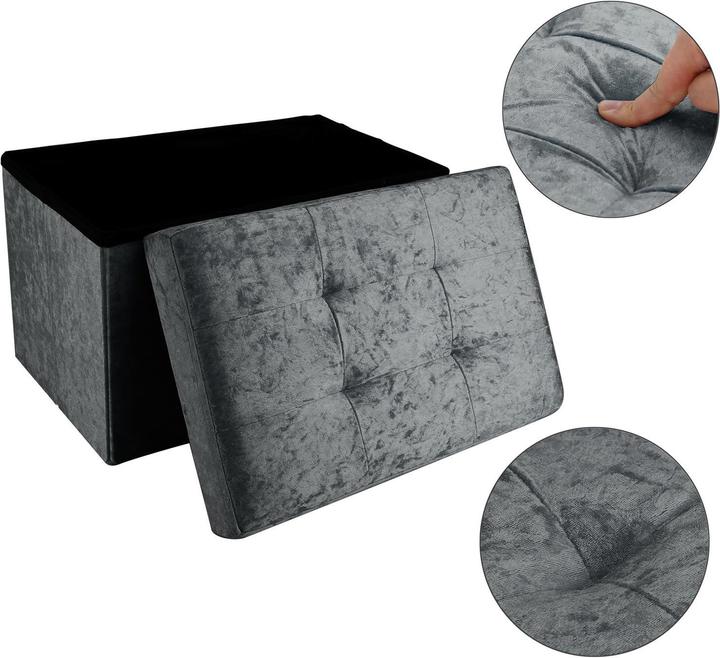 Actual product image Intirilife Bench Velvet Grey (49.30 cm)