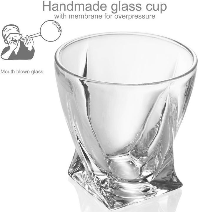 Immagine prodotto Intirilife 2x Bicchiere da whisky 'TWISTED (2 x, Bicchiere da whisky)